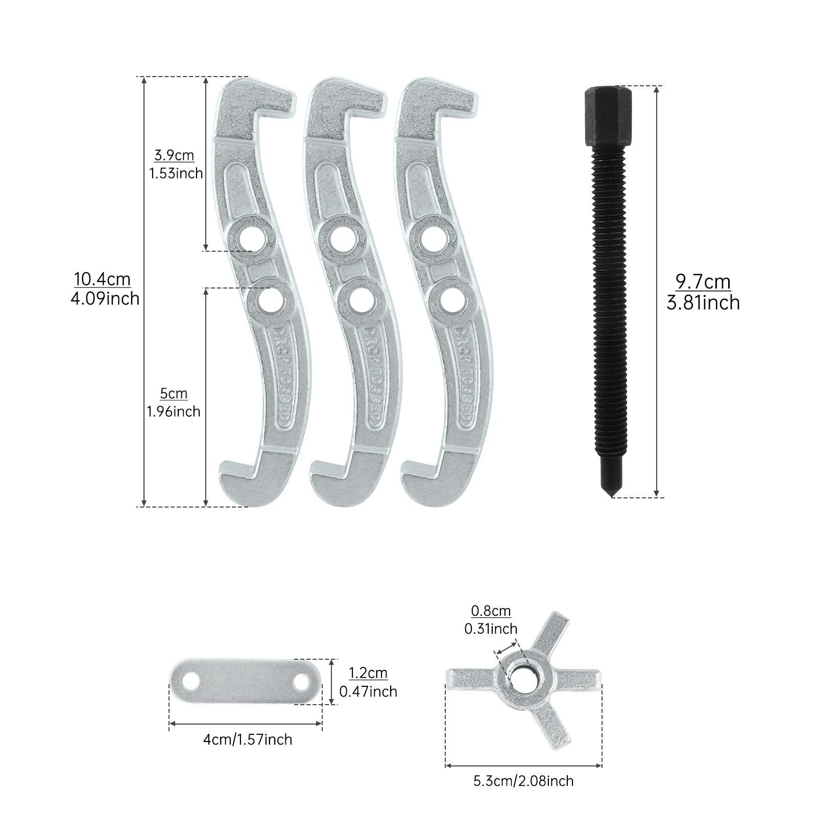 3 Inch Gear Puller High Carbon Steel Forging Three Claws for Gears / Pulleys / Bearings, 75 mm Claw Puller Removal Tools