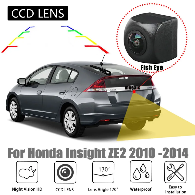 Car Rear View Reverse Backup Camera For Honda Insight ZE2 2010 2011 2012 2013 2014 CCD Night Vision Fish Eye Camera