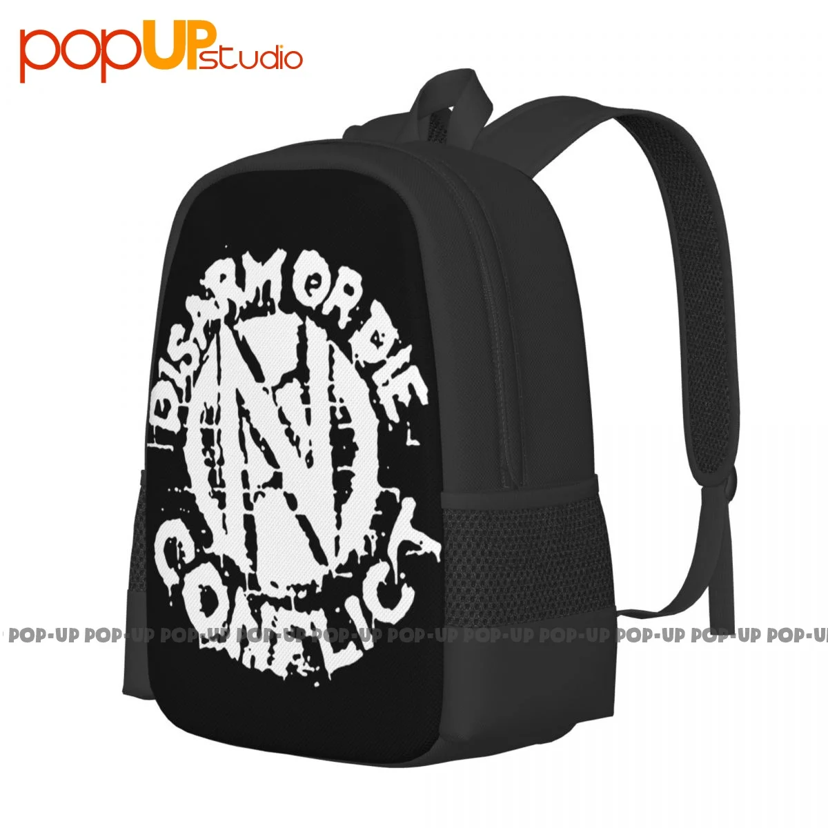 Conflict Band Hardcore Punk Rock Ska Anarcho Disarm Or Die Backpack Large Capacity Creative Large Capacity