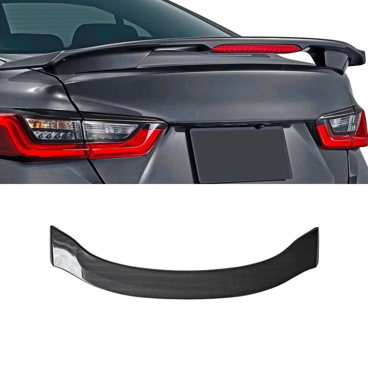 Car Rear Wing Rear Trunk Spoiler Diffuser Protector For Honda City Sedan 2020-2025 Body Kit Car Accessories