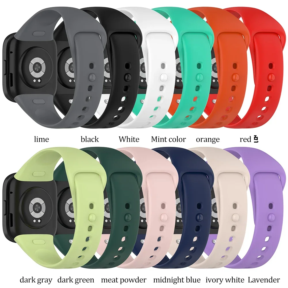 WatchBand Strap For Redmi Watch 3 Original SmartWatch Band Silicone WristBand Bracelet For Xiaomi Redmi3 Accessories Belt Correa image 2