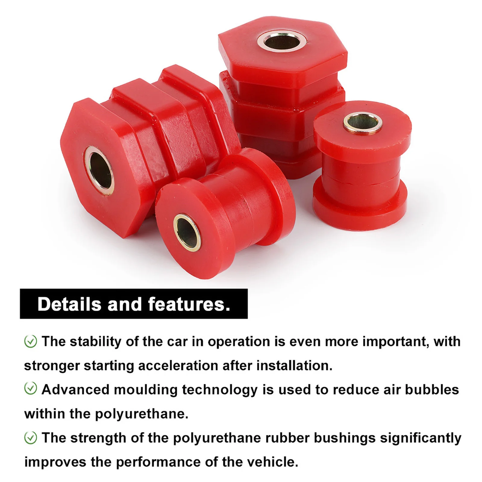 Car Control Arm Bushing Kit For Honda Civic EK 1996 1997 1998 1999 2000 Polyurethane Suspension Arm Bushing Kit