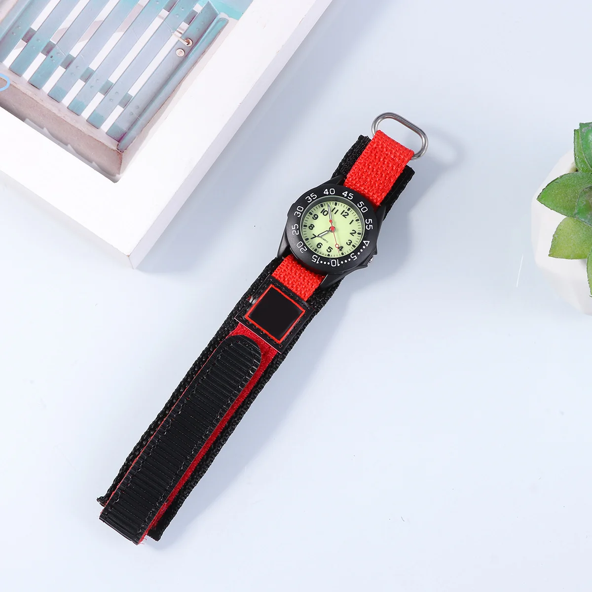 Children Watch Black Nylon Band Waterproof Quartz Time Date Display Cute Unisex Design For Kids Birthday Gift Favors