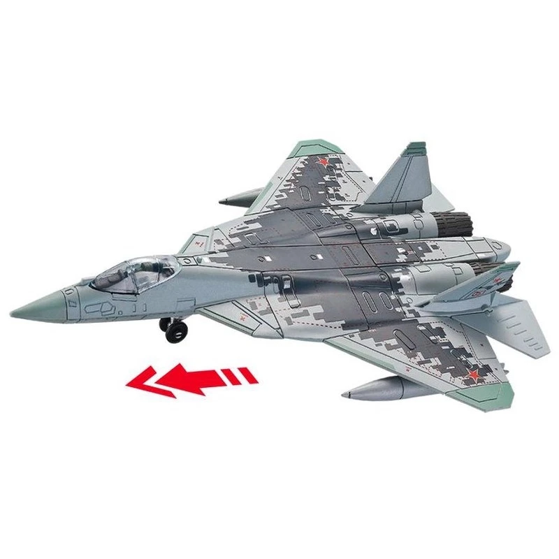1:72 Creative Military Series Building Blocks Russia SU57 Heavy Stealth Fighter Model Home Decor Toys For Boys Christmas Gifts