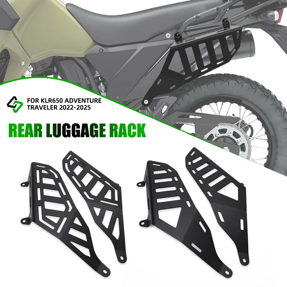 

FOR Kawasaki KLR650 Adventure Traveler 2022-2023-2024-2025 Motorcycle Saddle Bag Support Bar Mounting Bracket Side Luggage Rack