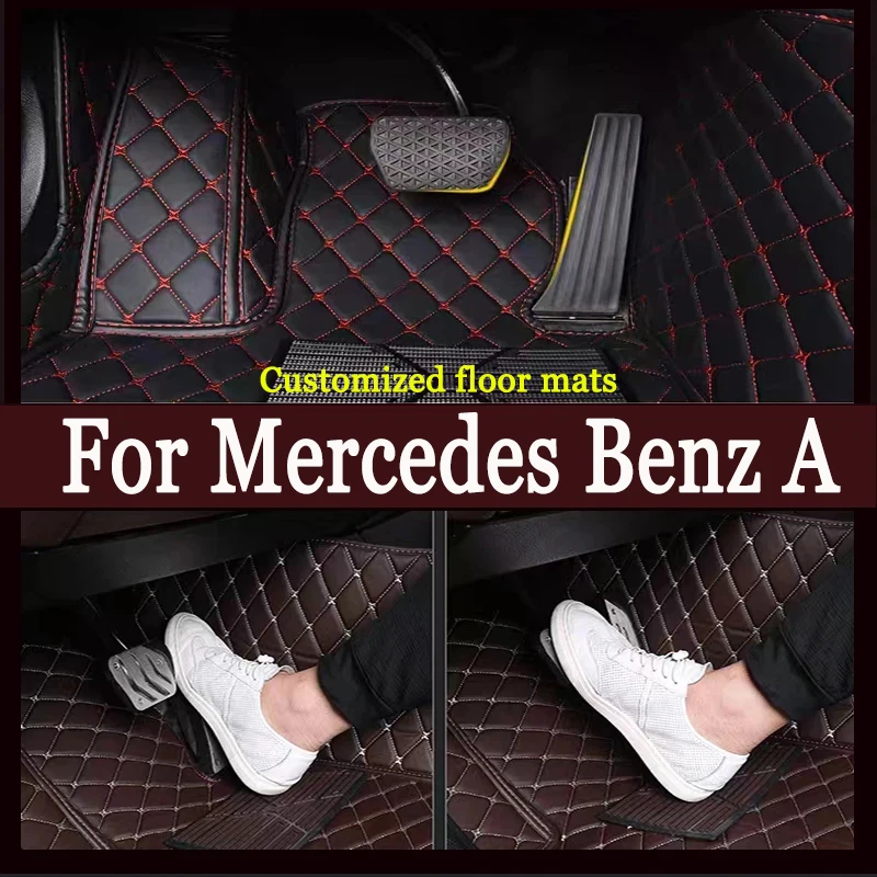 

Автомобильные коврики для Mercedes Benz A Class W176 2013 ~ 2018 авто грязеотталкивающий ковер водонепроницаемые напольные коврики автомобильные аксессуары интерьер