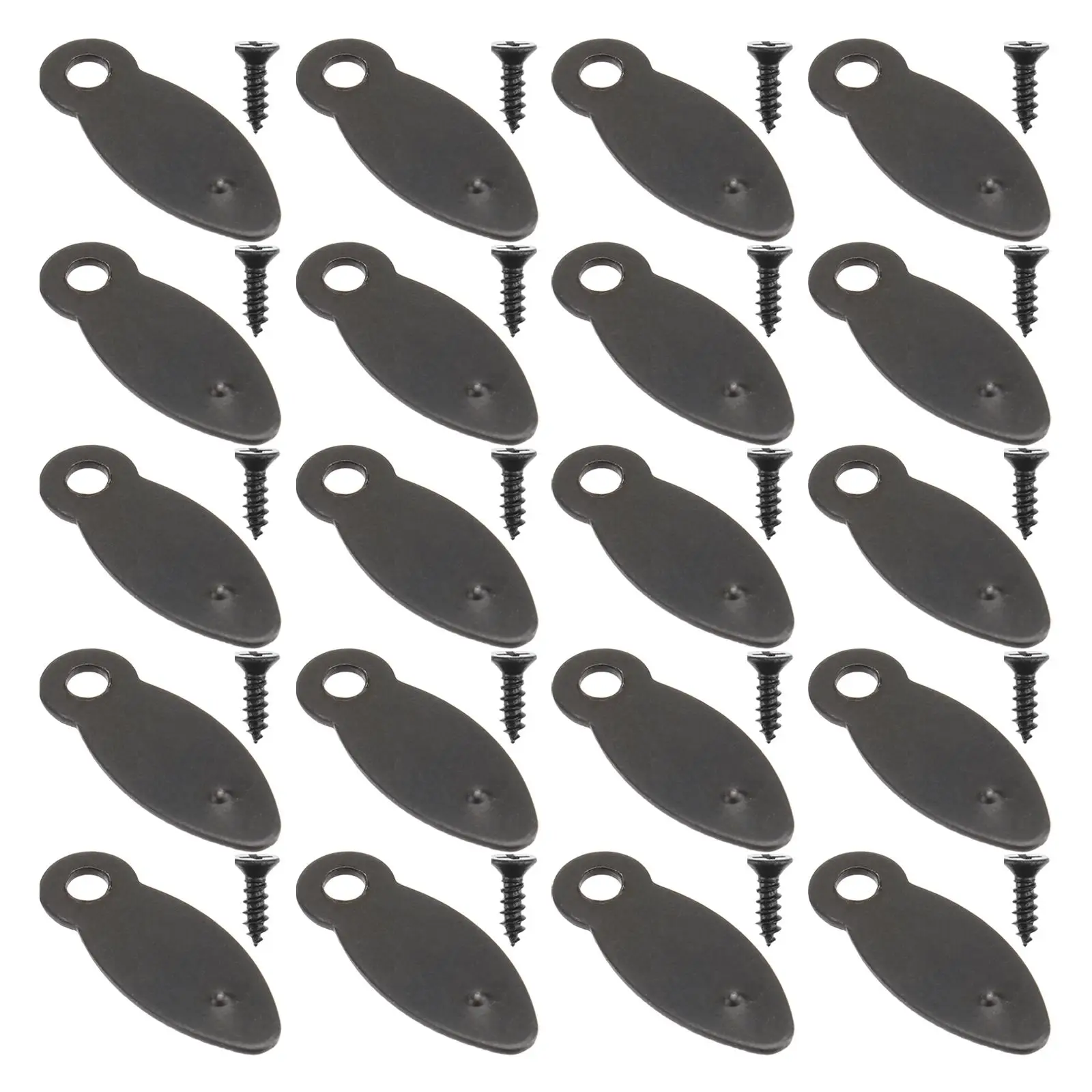 50 Pcs Photo Frame Back Panel Buckle Fixing Clips Black Iron Hardware Accessories Picture Frame Fixtures Long Service Life
