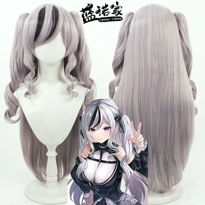 

Игра Azur Lane Elbing Cos, парик для косплея, реквизит для Хэллоуина, карнавала, вечеринки, синтетические волосы, термостойкое волокно + шапочка для парика