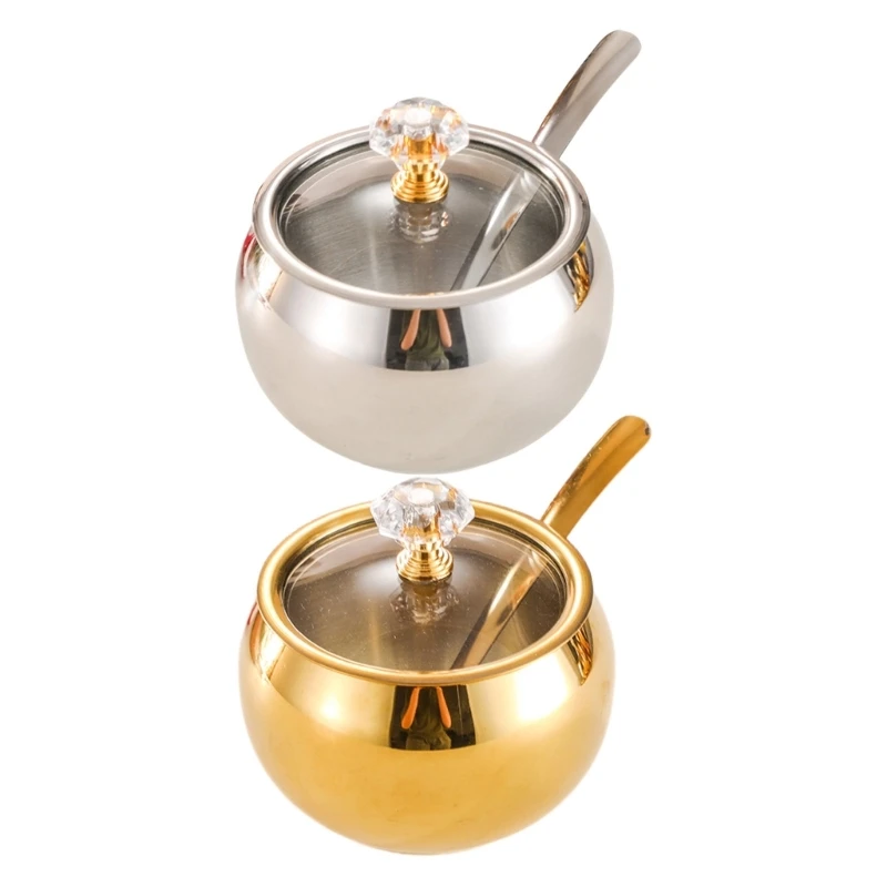 

304Stainless Steel Spices Storage Jar Kitchen Spices Tool Fashion Seasoning Container Suitable for Cooking Enthusiasts