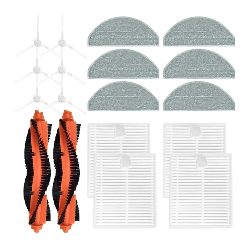Accessoires de brosse latérale de rouleau, filtre Hepa, vadrouille, chiffons de gril, comme montré en plastique, nettoyeur de balayeuse, Xiaomi ata jia 255.Plus C103