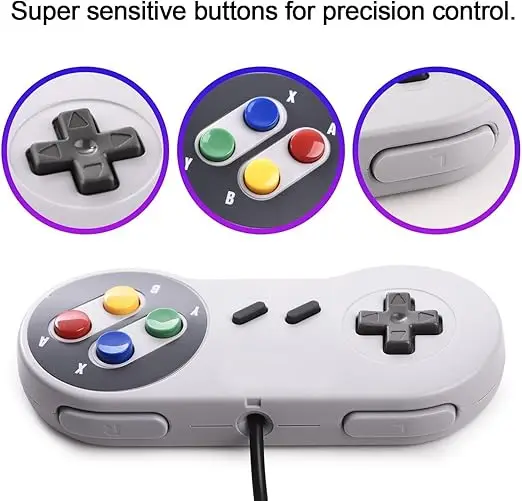 وحدة تحكم ألعاب ريترو - وحدة تحكم ألعاب كلاسيكية، عتيقة، صغيرة للأطفال والكبار، وحدة تحكم ألعاب ريترو كلاسيكية 620 مع وحدتين تحكم #5