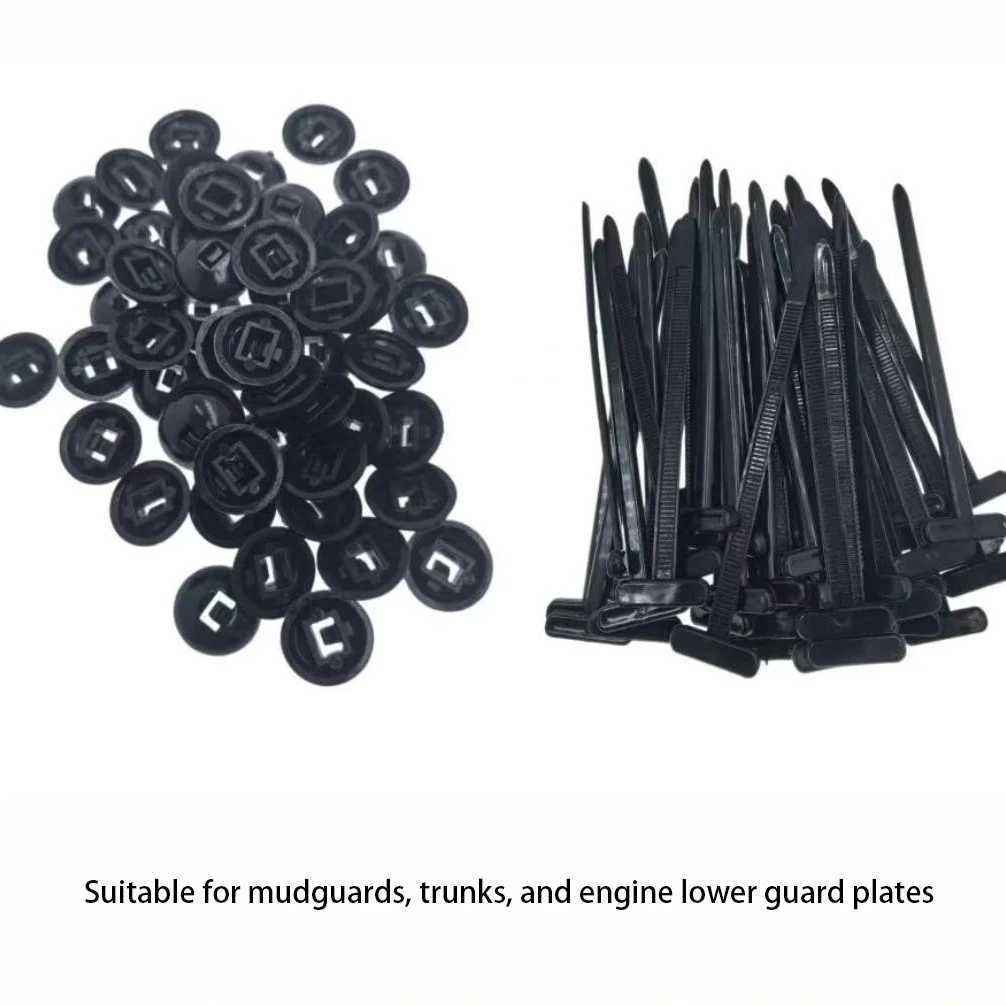 Universal Multi-functional Cable Tie Clips 0.8cm Piercing Pin Fixed Mudguard For Trunk Interior Panels