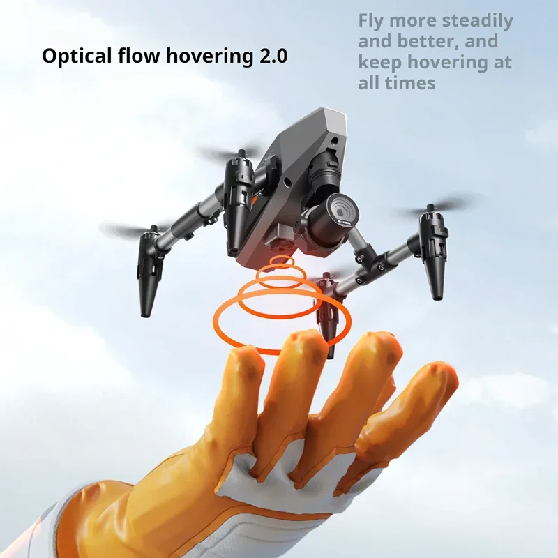 XD1 Pro Mini Dron with 8K Dual Camera WIFI Alloy Anti-drop Optical Flow Positioning Quadcopter Remote Control Gift RC Toy