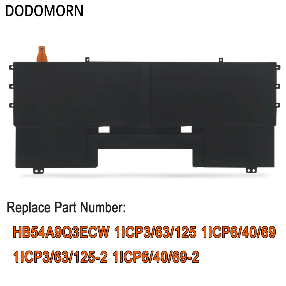DODOMORN HB54A9Q3ECW For HUAWEI WT-W09 WT-W19 WT-WX9 Matebook X (i5/4GB/256GB)(i7/8GB/512GB) Matebook X 2017,i5,i7 New Battery