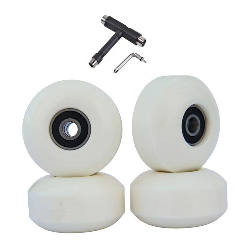 Skateboard Wheels With Bearings 52Mm Street Wheels Skateboard Tricks (Set Of 4)