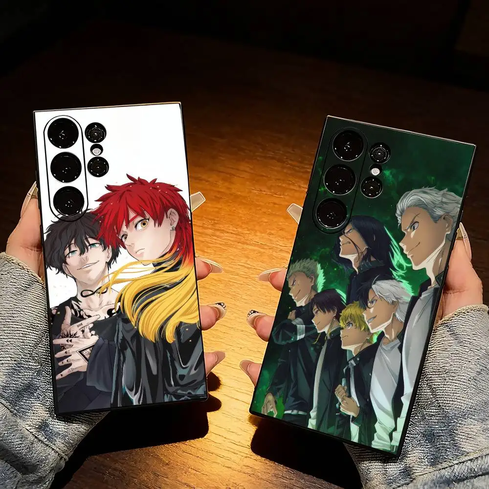 Anime Fighting W-WIND B-BREAKER Phone Case For Samsung S25,S24,S21,S22,S23,S20,Ultra,S26,Plus,Fe,Note,5G Black Cover