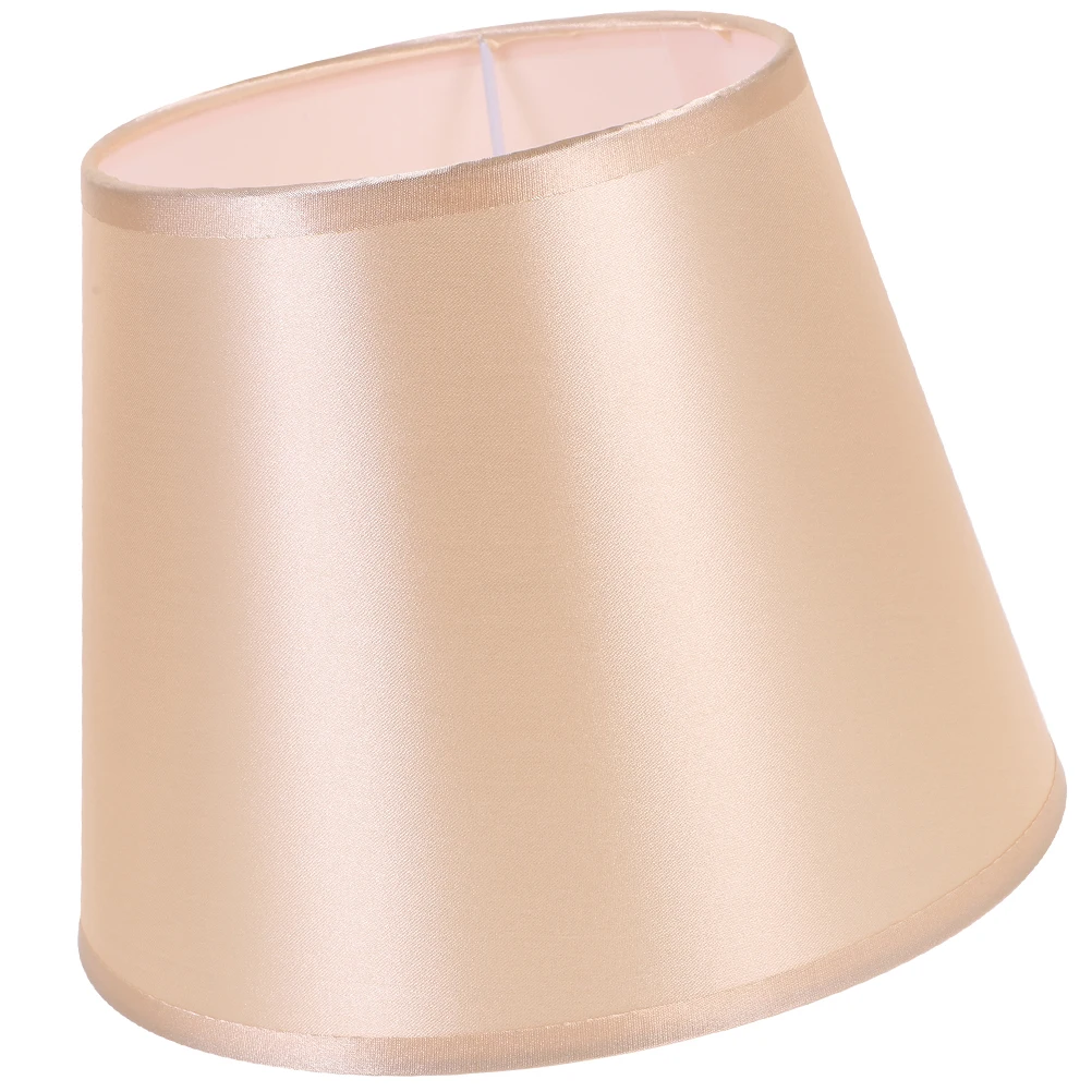 

E27 Round Fabric Lampshade 19CM Lightweight Simple Structure Bedroom Study Living Room Desk Lamp Cover Replacement
