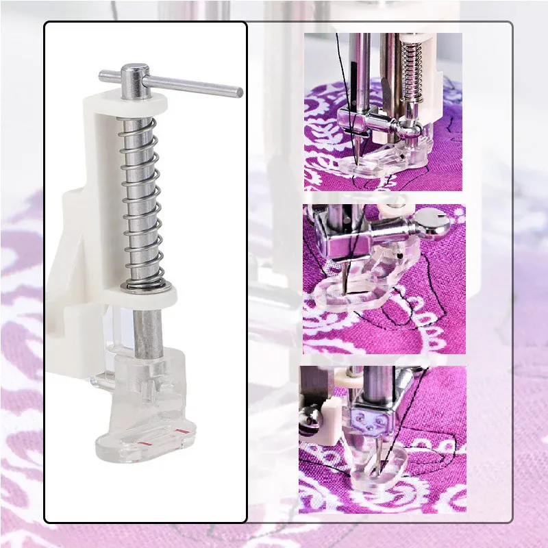 Embroidery Foot 4021P Household Sewing Machine Presser Low Shank Quilting Darn Free Motion fit Singer Brother BabyLock Janome