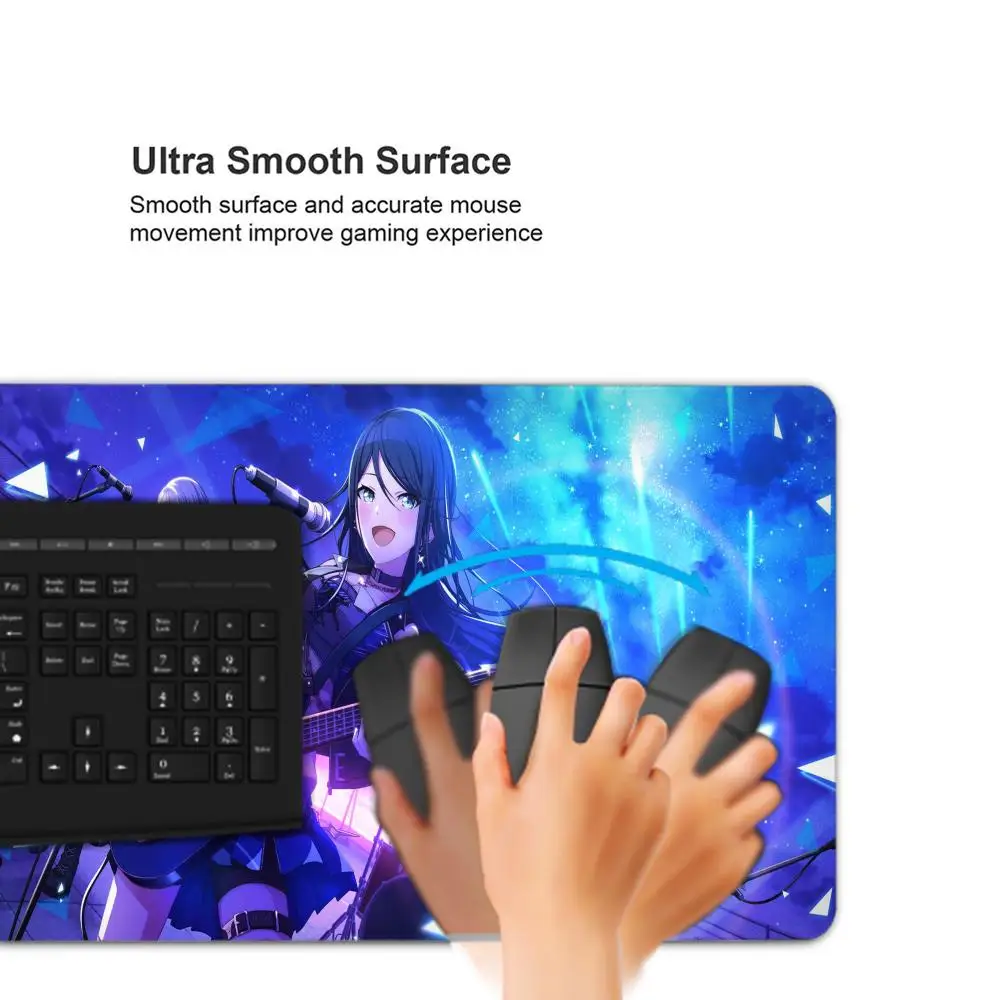 PJSK Project Sekai سلك نوم ملون للمسرح عند 25:00 XXL لوحة ماوس كبيرة للكمبيوتر المحمول لوحة مفاتيح غير قابلة للانزلاق حصيرة مكتبية لوحة ماوس