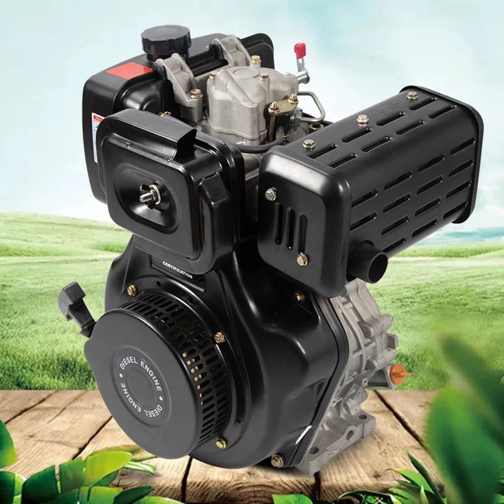 

Bymaocar 10HP 4-тактный двигатель с воздушным охлаждением, одноцилиндровый, вал 1 дюйм, 418CC, 3600 об/мин, сильная мощность, тяжелый бак 5,5 л/1,45 галлона