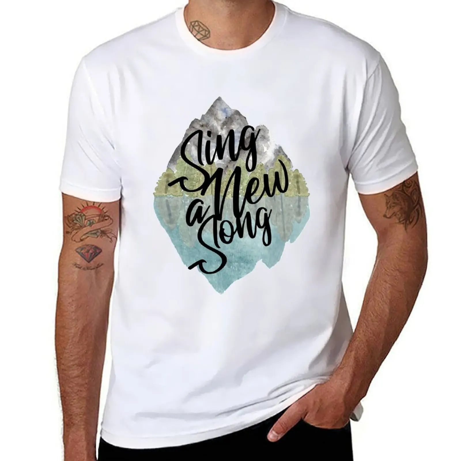 

Sing a New Song T-Shirt t shirt men 100% cotton luxury brand man t shirts for men T-Shirt