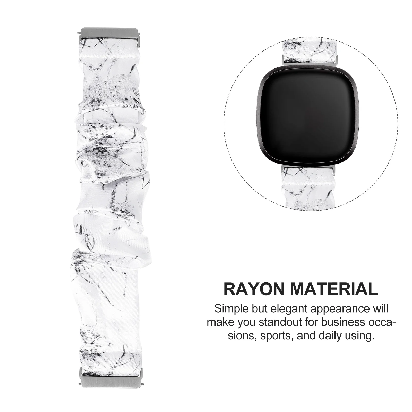 Creative Watch Band Retro Design Soft Breathable Wrist Belt Compatible with Fitbit Elastic Watch Strap Wrist Strap