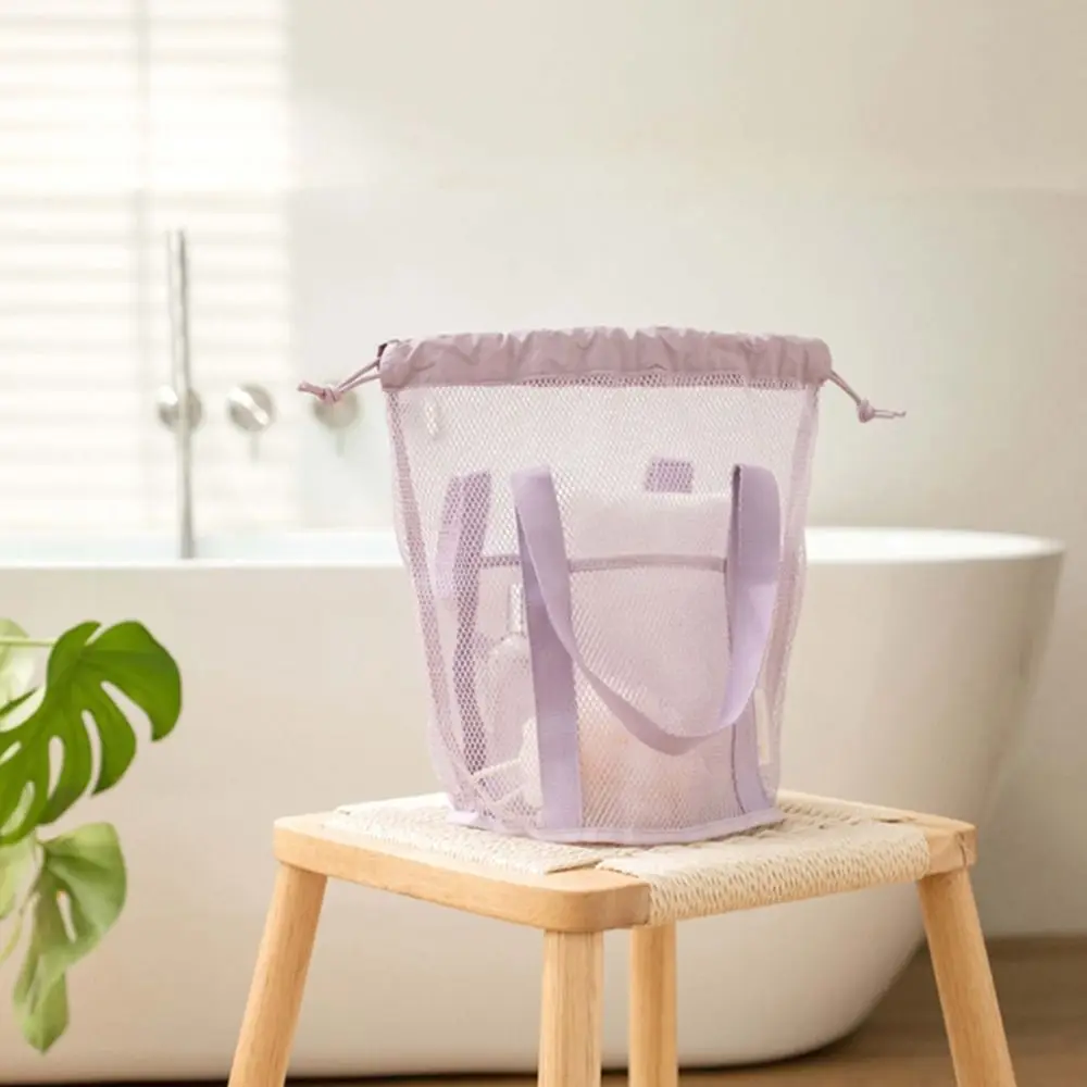 

Handbag Mesh Toiletry Bag Bundle Pocket Cosmetic Bag Clothes Storage Bag Wash Bag Drawstring Bag Hanging Shower Organizer