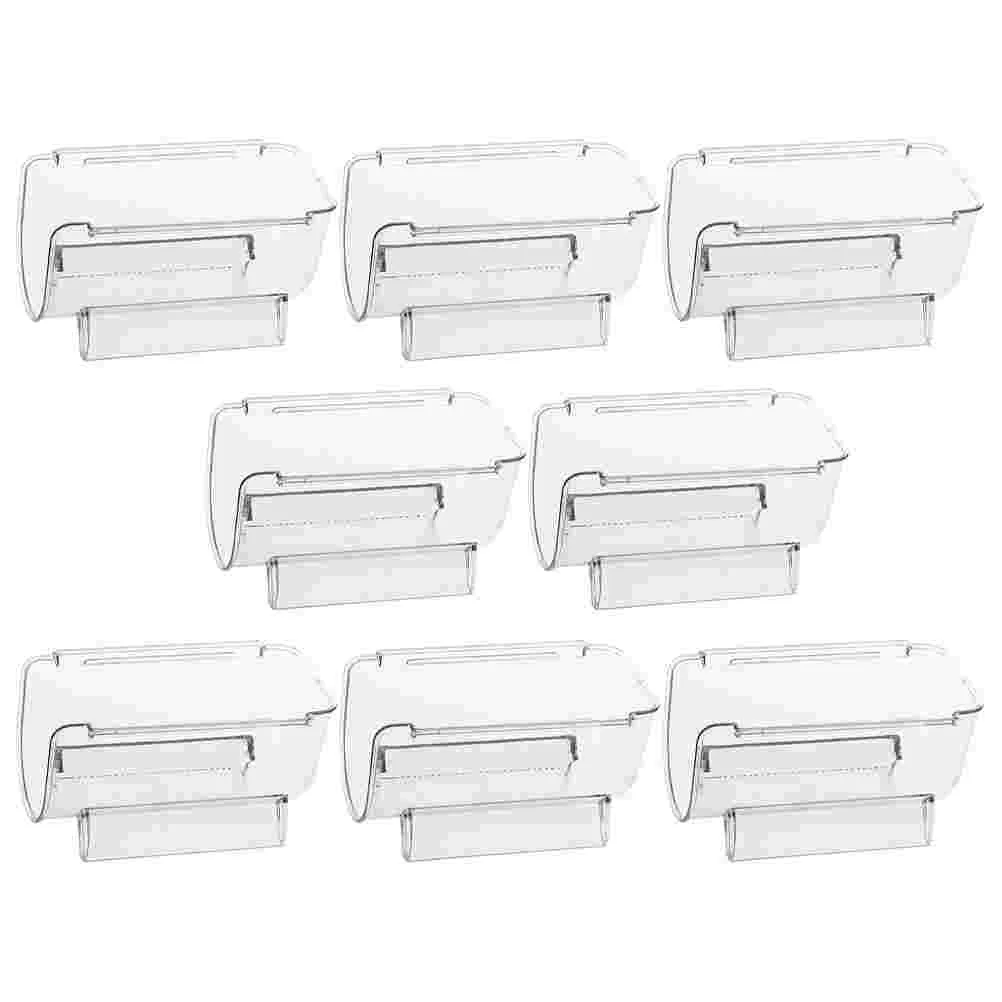 

8 Pcs Transparent Bottle Rack Acrylic Holder Bar Whisky Display Wind Storage