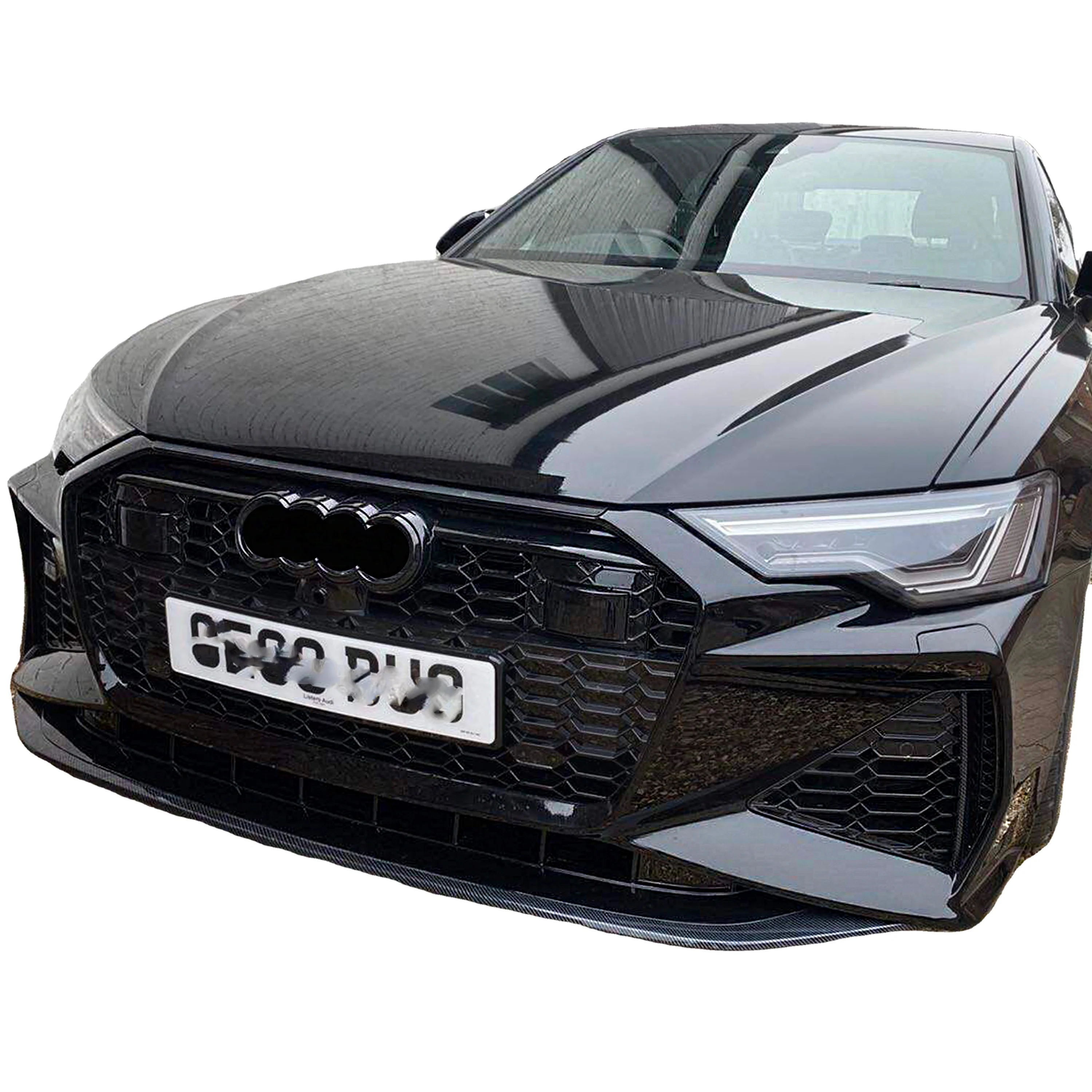 

Auto pp parts front bumpers with grilles for C8 A6 A6L S6 facelift RS6 style grid grill body kits 2019 2020 2021