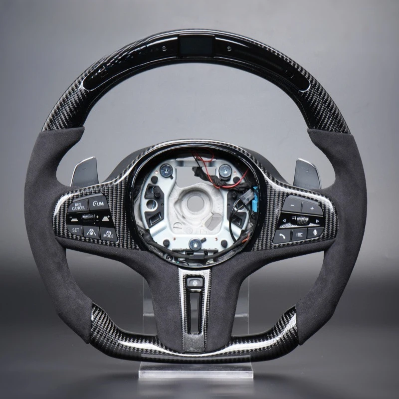 For BMW G carbon fiber suede LED heated vibrating hands-off 5au steering wheel G20G30G05G01G22