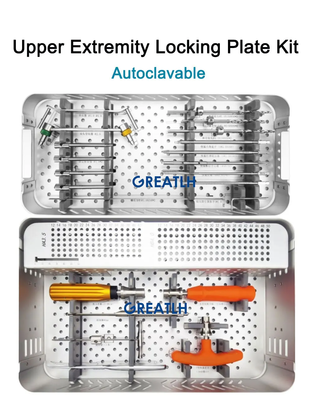 Upper Limb Locking Plate Surgical Instrument Kit Trauma Plate Instrument Kit With Nail Box Medical Device