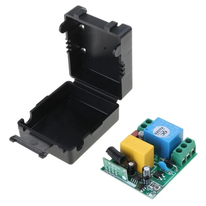 RF Transmitter 433Mhz Remote Control with Wireless Remote Control Switch 110V-220V 1CH Relay Receiver Module
