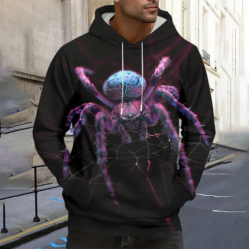 

Animal Print Hoodie for Men Fun Hoodies for Men New Fall Men's Sweatshirts Animal Print Men's Tops Hooded Shirt Hoodies for Man