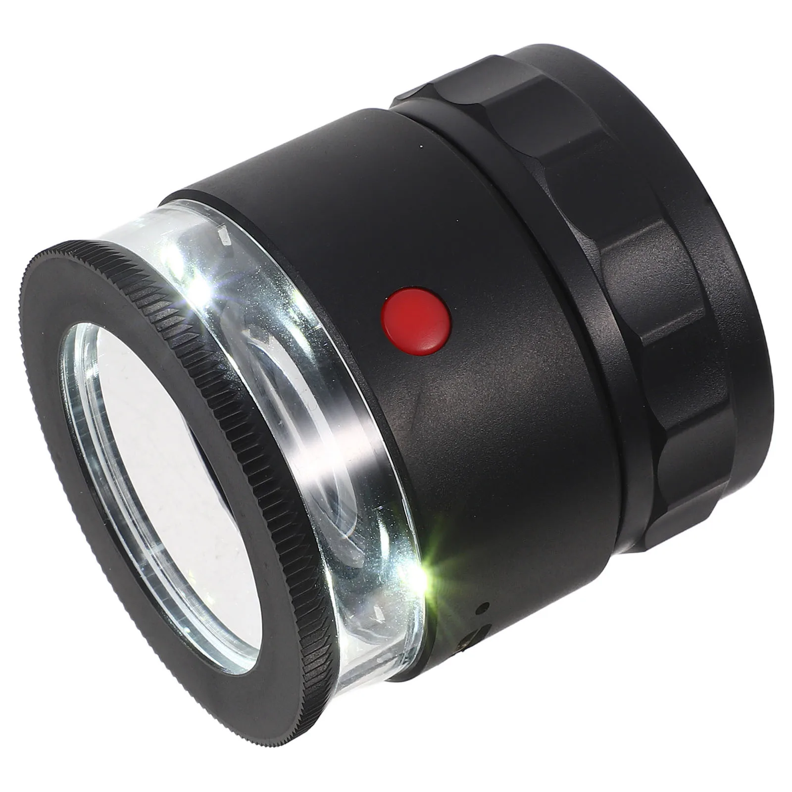 

Jewelry Loupe 1Set LED Scale 10x Magnifier Adjustable Focal Length Jewelers Inspection Tool High Magnification Clarity