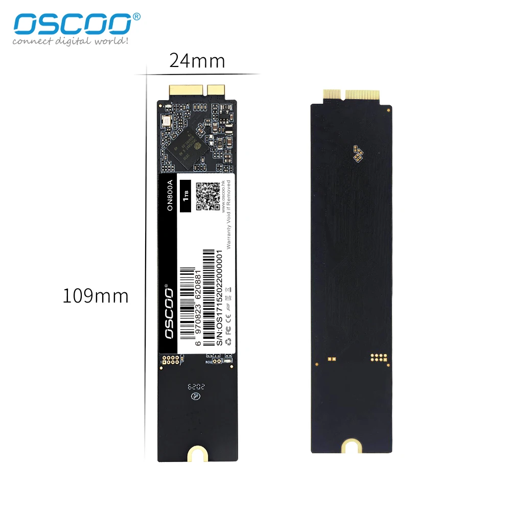 Твердотельный накопитель OSCOO SSD для 2010, 2011 дюйма, Apple Macbook Air A1370 A1369, дешевый твердотельный накопитель MAC SSD 128 ГБ, 256 ГБ, 512 ГБ, 1 ТБ