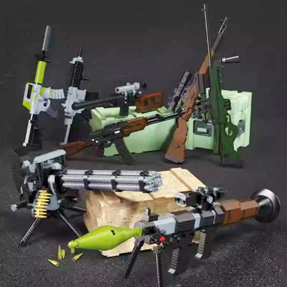 

Micro Building Blocks Model Toy Guns Creative Assembly Puzzle Game Toy Bricks DIY Ornament for Kids Boyfriend Festival Gifts