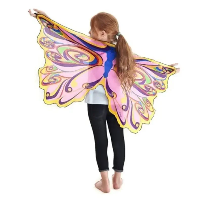 Butterfly Fairy Angel Wings para crianças, capa de Halloween, palco para meninas, dia de Natal e Natal