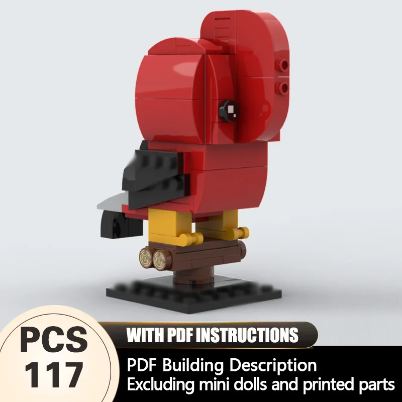 

Creators Animal Series Model MOC Building Bricks Cock-Of-The-Rock Modular Technology Gifts Holiday Assemble Children Toys Suit