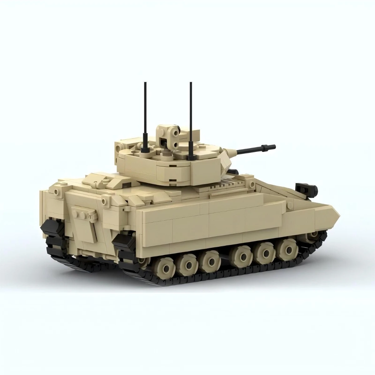 Militärserie Bradleyed M2 Gepanzertes Kampffahrzeug Baustein MOC Kinder-Puzzle-Spielzeug M3A3 Panzermodell DIY Geburtstagsgeschenk für Jungen – Detail 2