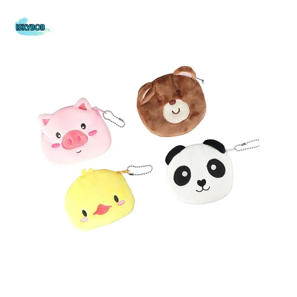 

Cute Cartoon Panda Plush Coin Purse Chicken Bear Cartoon Storage Bag Zero Wallet Earphone Bag Small Coin Pouch Ladies