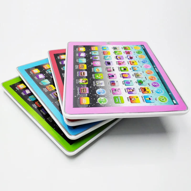 Juguete de aprendizaje de inglés para niños pequeños, tableta de aprendizaje interactiva, almohadilla de aprendizaje para niños, rompecabezas de aprendizaje temprano, máquina de cuentos, juguete