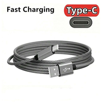 USB A to Type C Charging Cable Nylon Data Cable Fast Charger For Huawei Samsung Android phone Type C Charging Device 1M 2M 3M