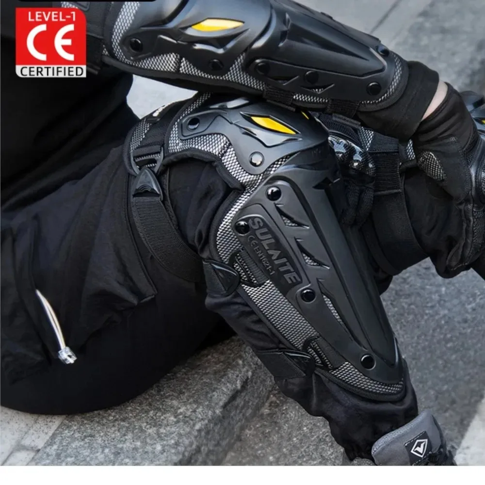 

Motorcycle Protective Knee Elbow Guards 4PCS Summer Ventilated Riding Gear Outdoor Touring Safety Equipment Motorbike Protection