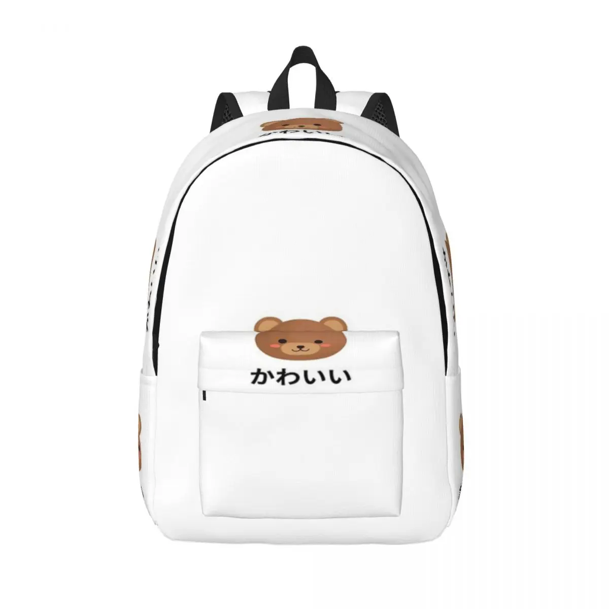 

Медведь Каваи Чиби Аниме Кандзи Японский простой и стильный рюкзак Холст Рюкзак Рюкзаки