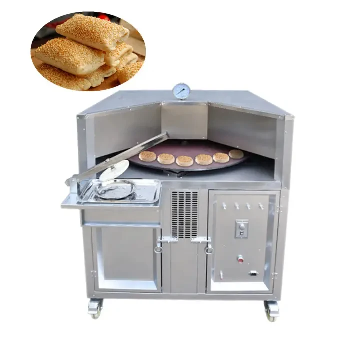 Small Commercial Sale Semi Automatic Tandoor Roti Rolling Baking Maker Round Bread Making Machine