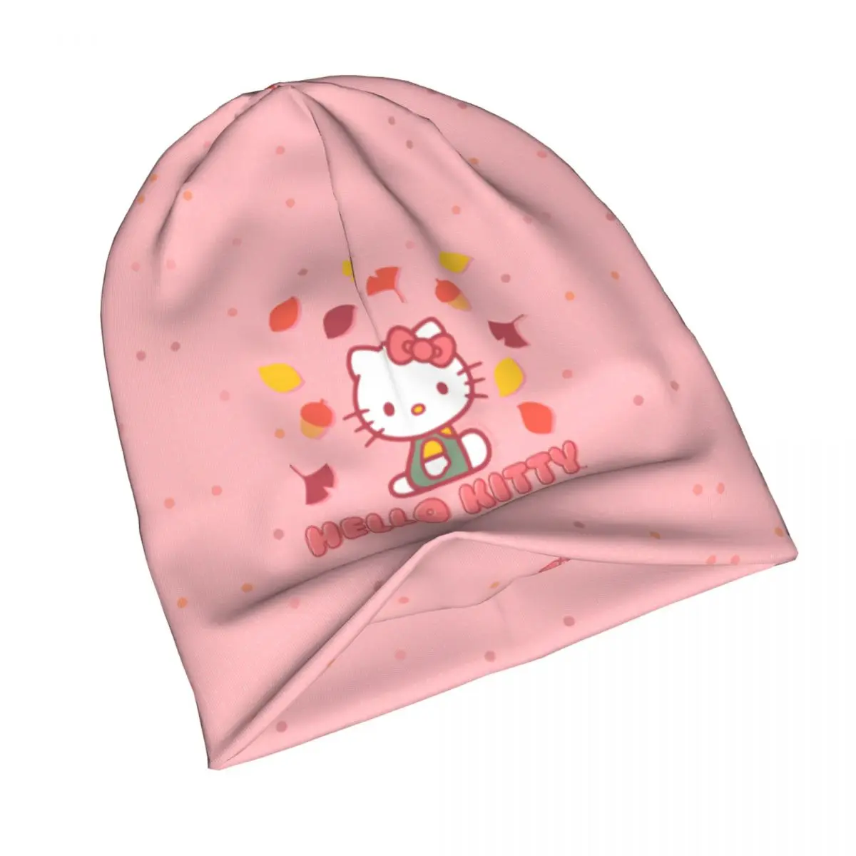 Sanrio Hello Kitty Beanie Hats Street Caps Adult Unisex Hippie Skullies Beanies Winter Design Thermal Elastic Beanie Hats