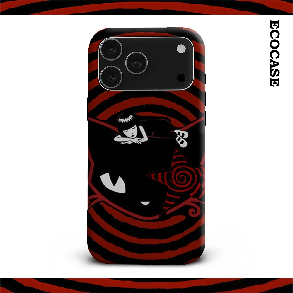 القوطية القط غريب الأطوار آيفون 17 يجب أن يكون لديك جراب هاتف آيفون 17 16 15 14 13 12 11 برو ماكس زائد طبقة مزدوجة الغطاء الخلفي