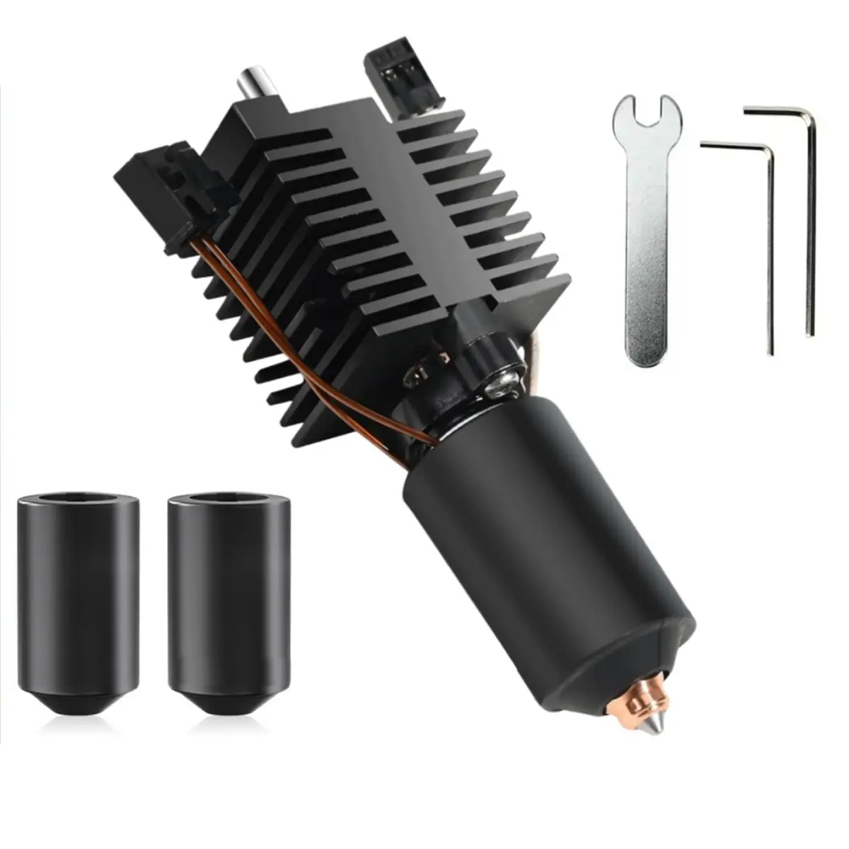 TCE K2 Plus Hotend Ceramic Heating Block Kit 0.4mm Metal Integrated Quick Swap Nozzle 350°C High Temp for 3D Printer Parts
