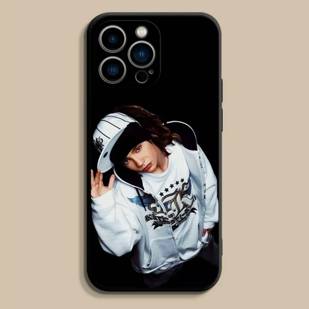 Чехол для телефона Singer T-Tom B-Bill Kaulitz для iPhone 17,16,15,14,13,12,Pro,Max,Plus,E,SE4,Air,Mini,черный мягкий чехол