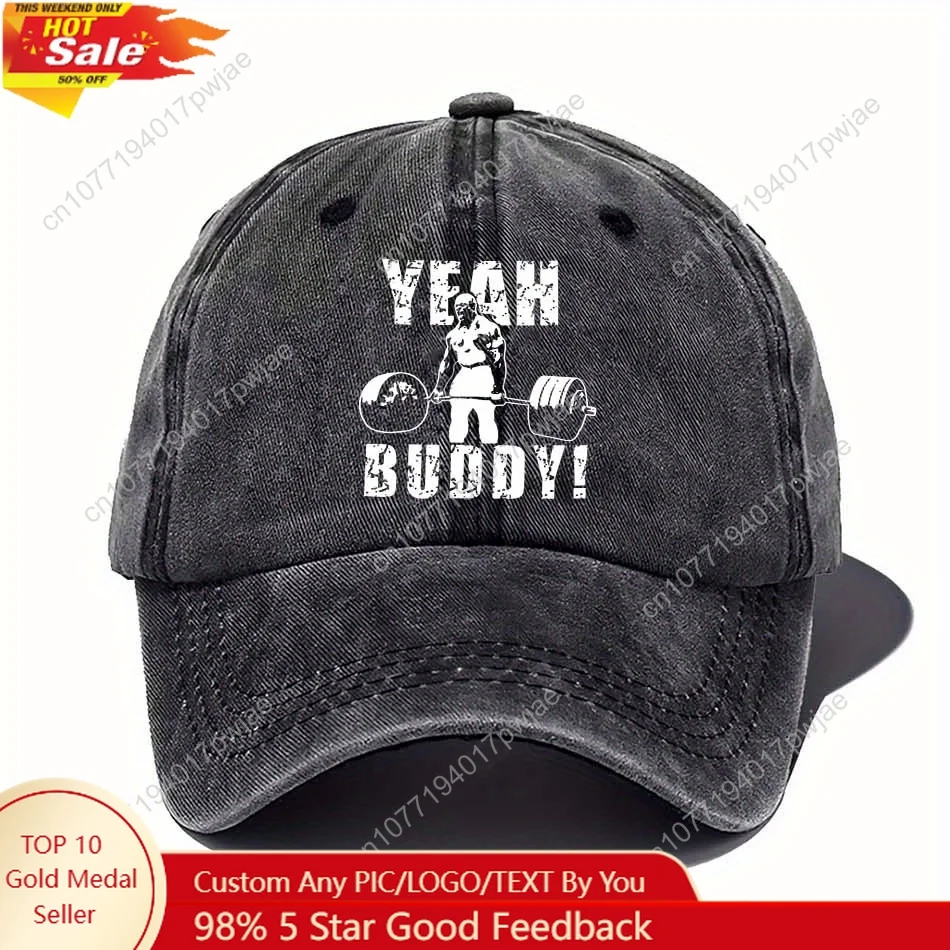 

Hardcore men's printed baseball cap with muscle lines and power symbols, suitable for sports, fitness, and everyday wear.